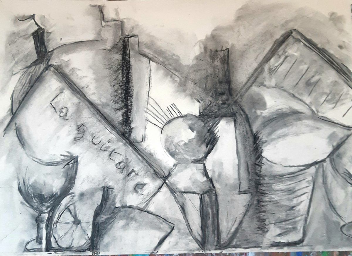 dessin cubiste