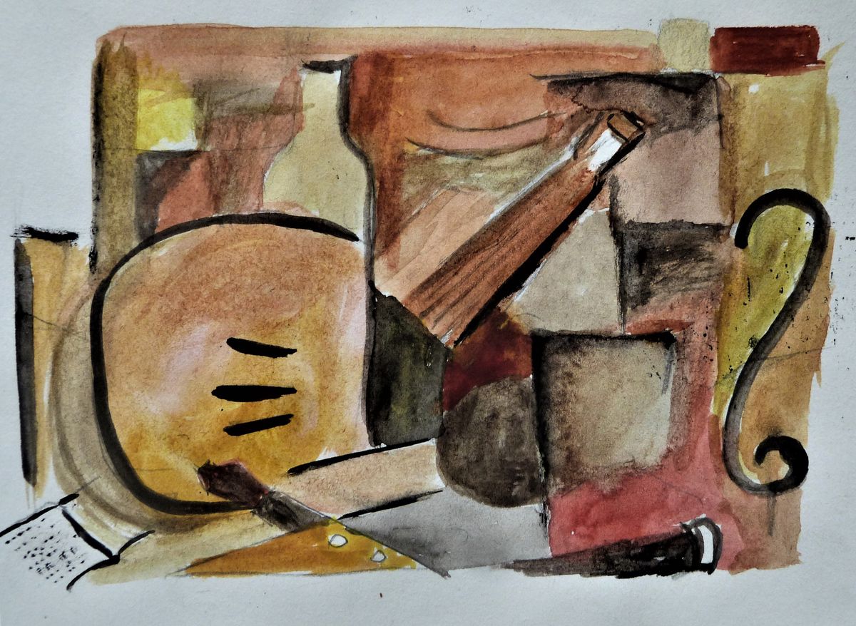 dessin cubiste