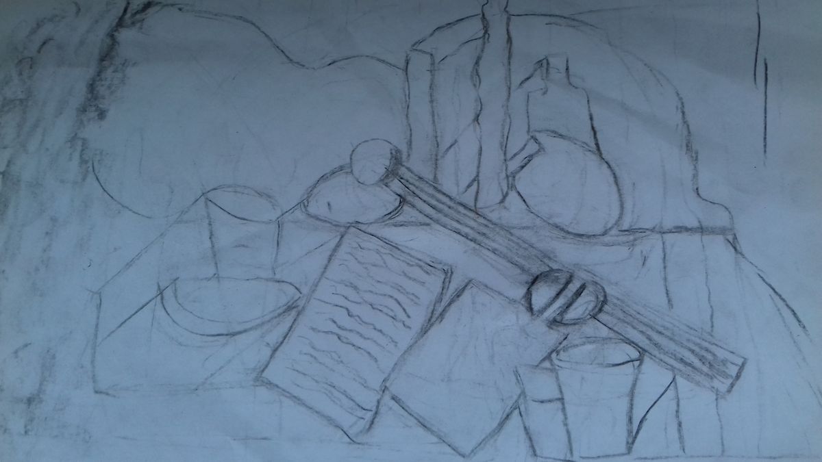 dessin cubiste