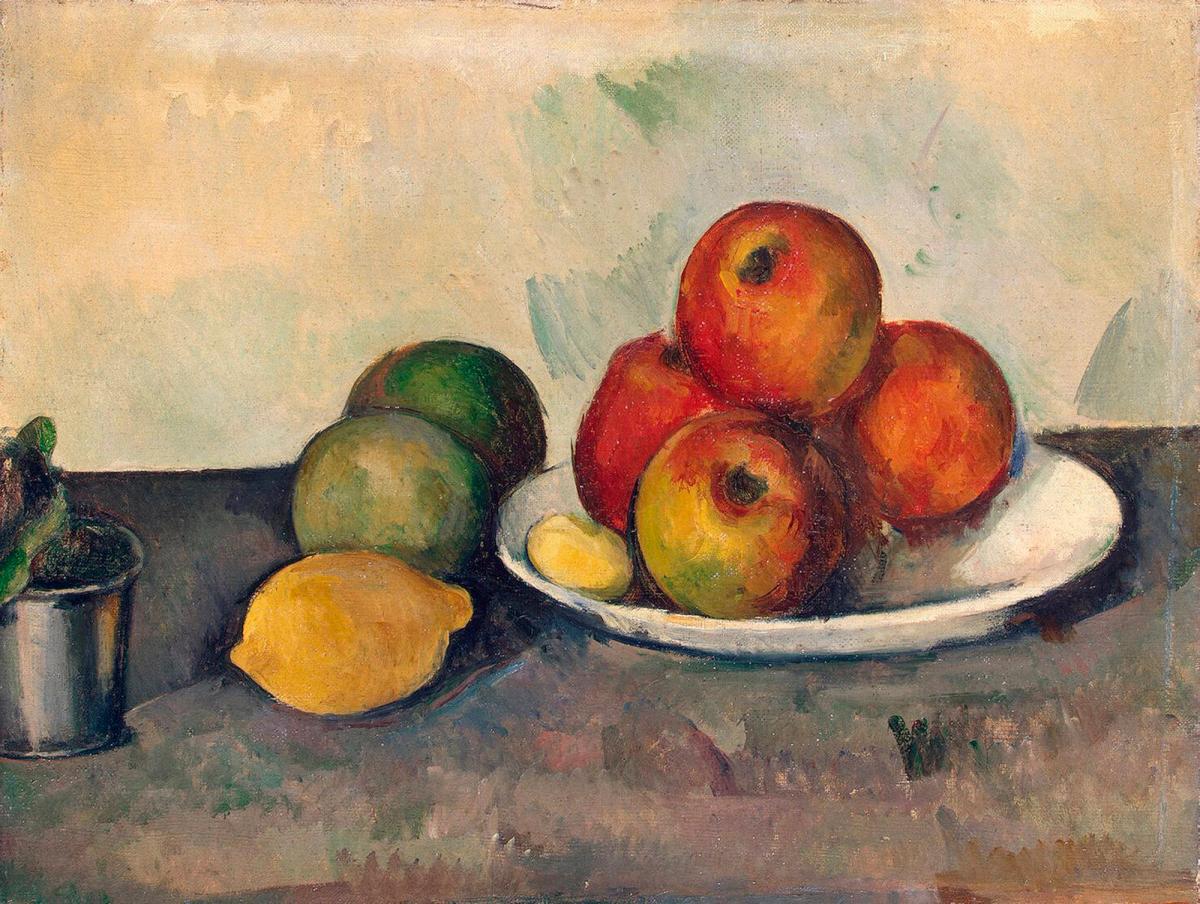 « nature morte aux pommes » 1890. musée de l’Ermitage