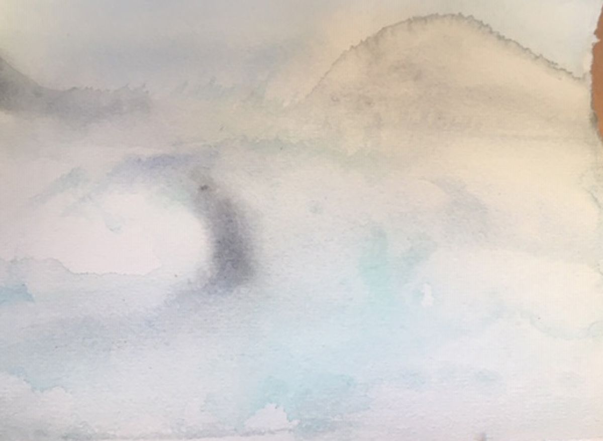 aquarelle humide