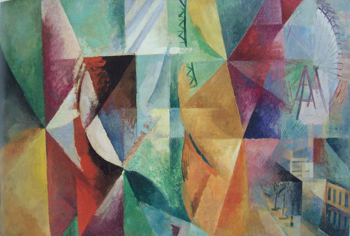 Robert Delaunay. « Les trois fenêtres. La tour et la roue » 1912
