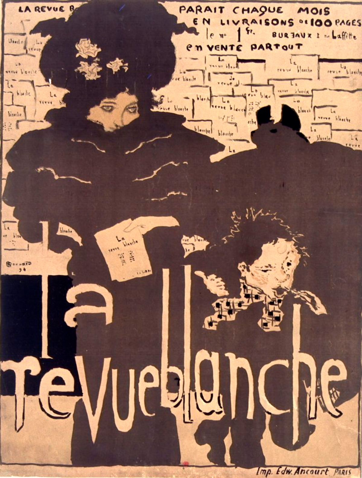    « la revue blanche » de Vuillard. Lithographie