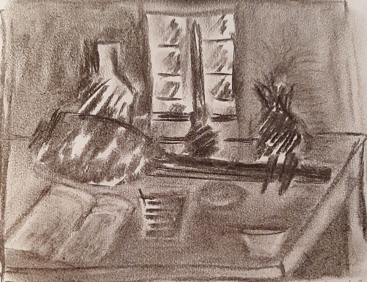 dessin cubiste