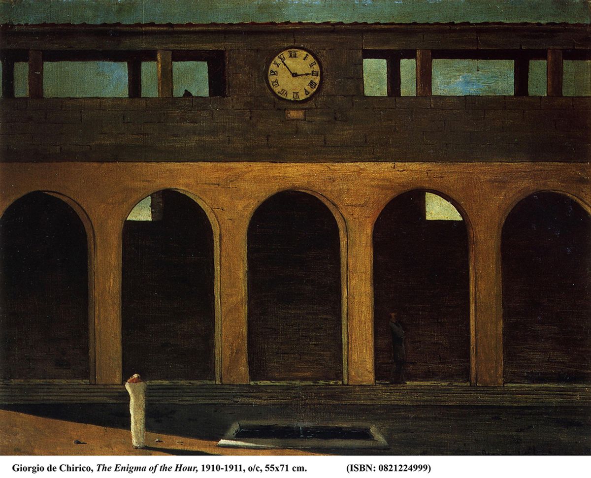 G. de Chirico « Enigme de l’heure“ 1910-11