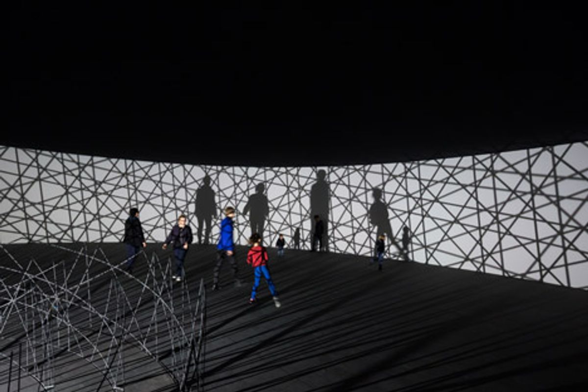 contact de O. Oliasson à la fondation Vuitton