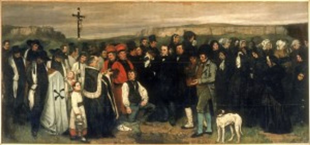 « un enterrement à Ornans »© RMN (Musée d’Orsay)