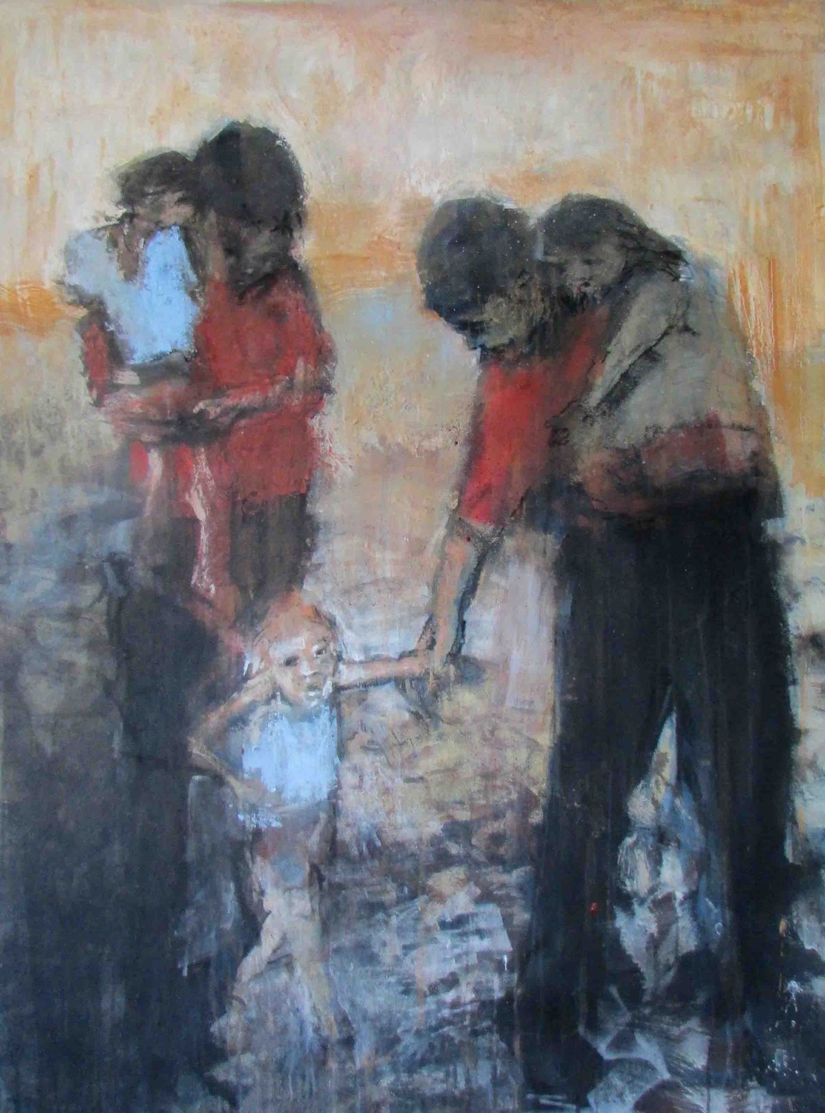 "rencontre" .2014. 100x100