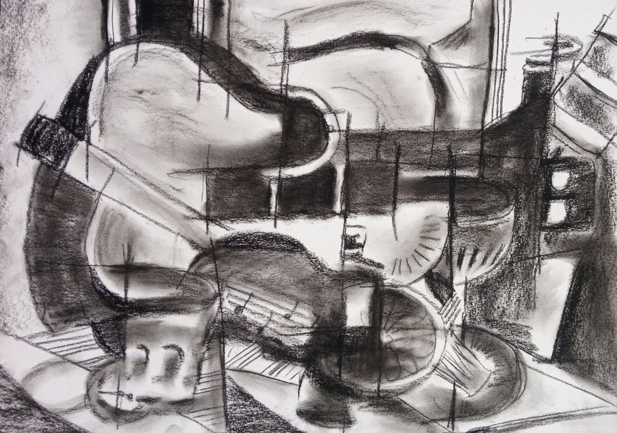 dessin cubiste