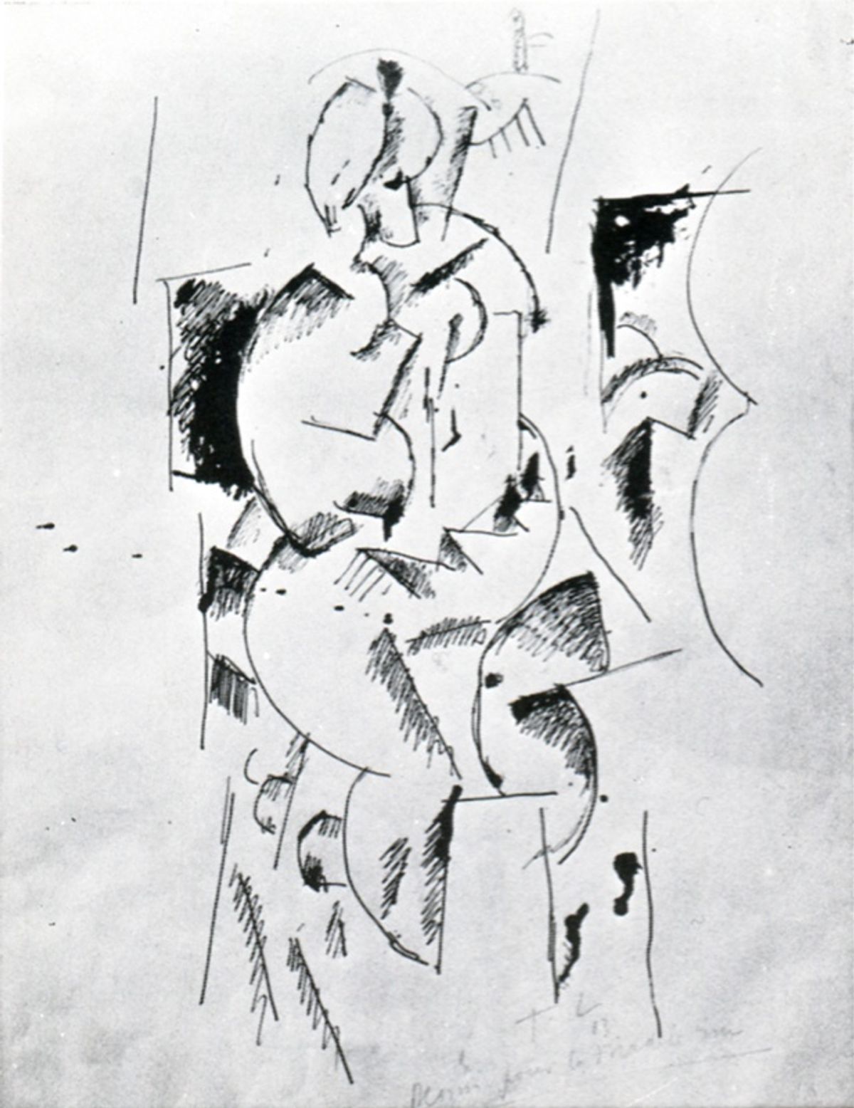 Léger. « dessin pour le modèle nu » 1913