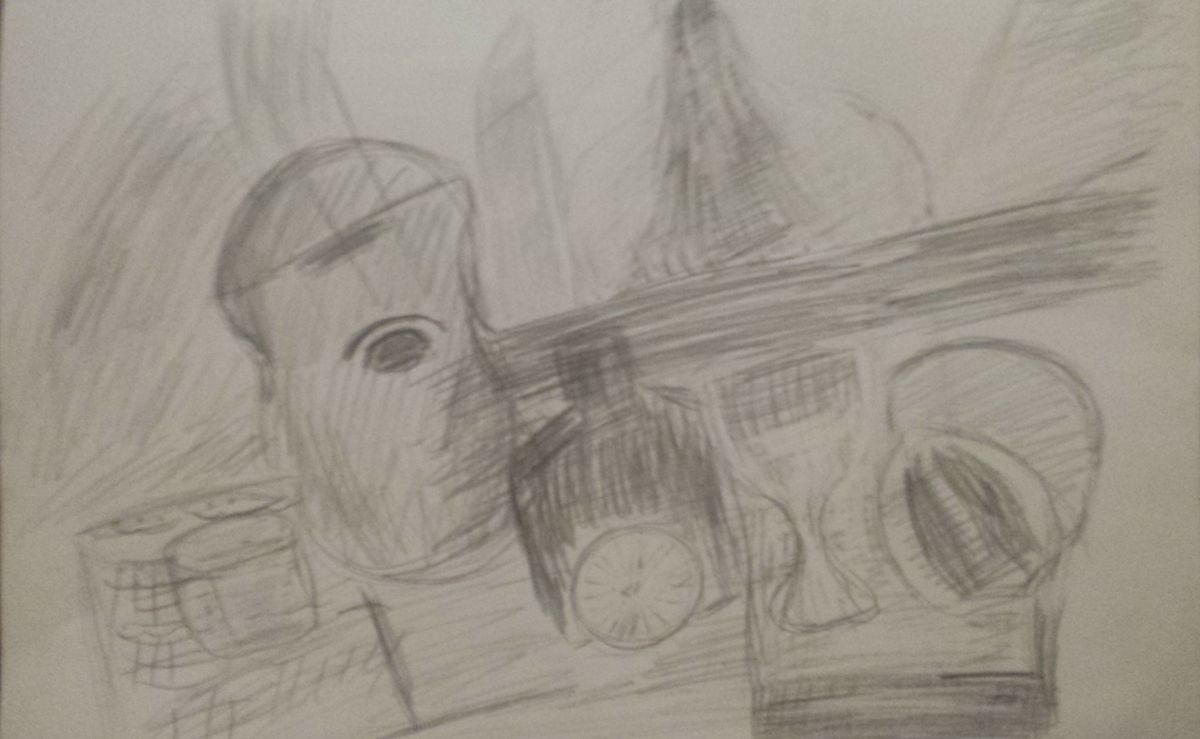 dessin cubiste