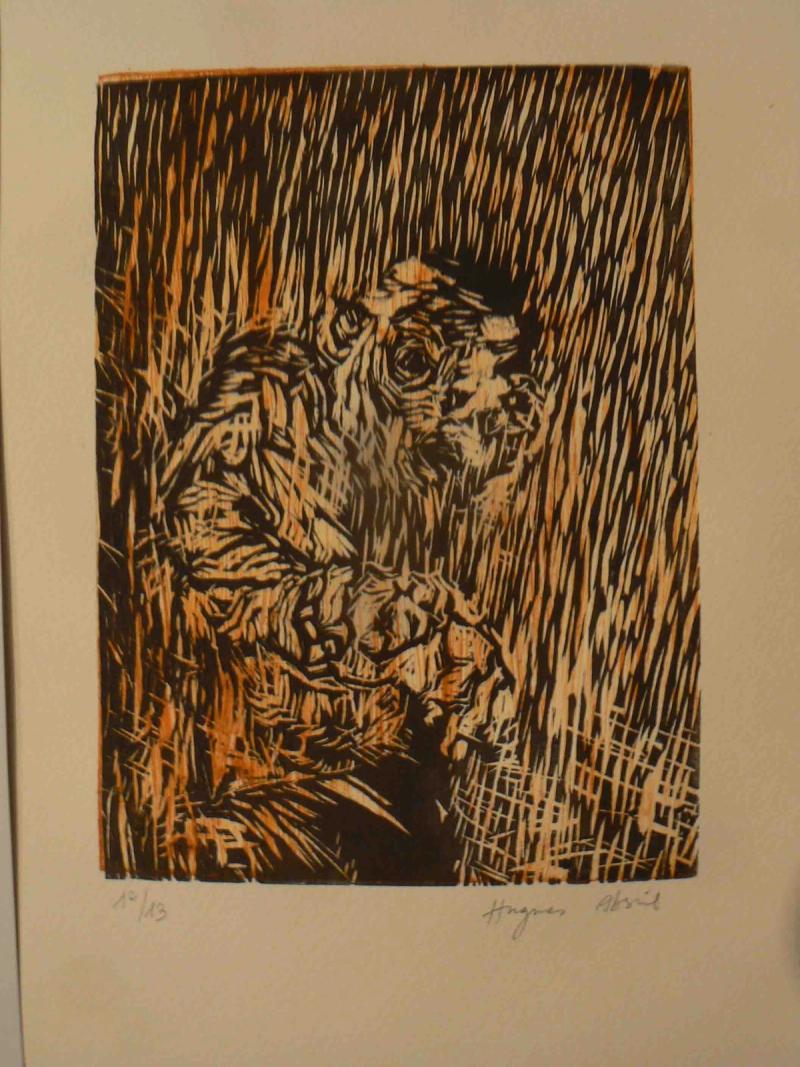2012 : 12G01. gravure sur linoleum. tirage à 10 exemplaires