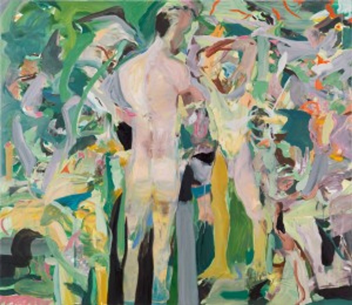 Hollyhocks that aim too high, 2013. de cecily Brown