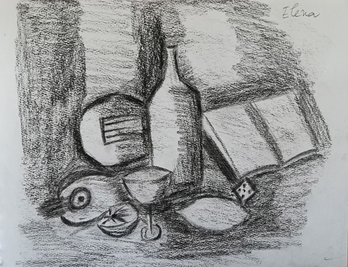 dessin cubiste