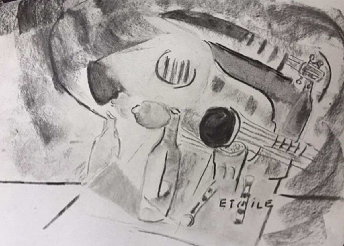 dessin cubiste