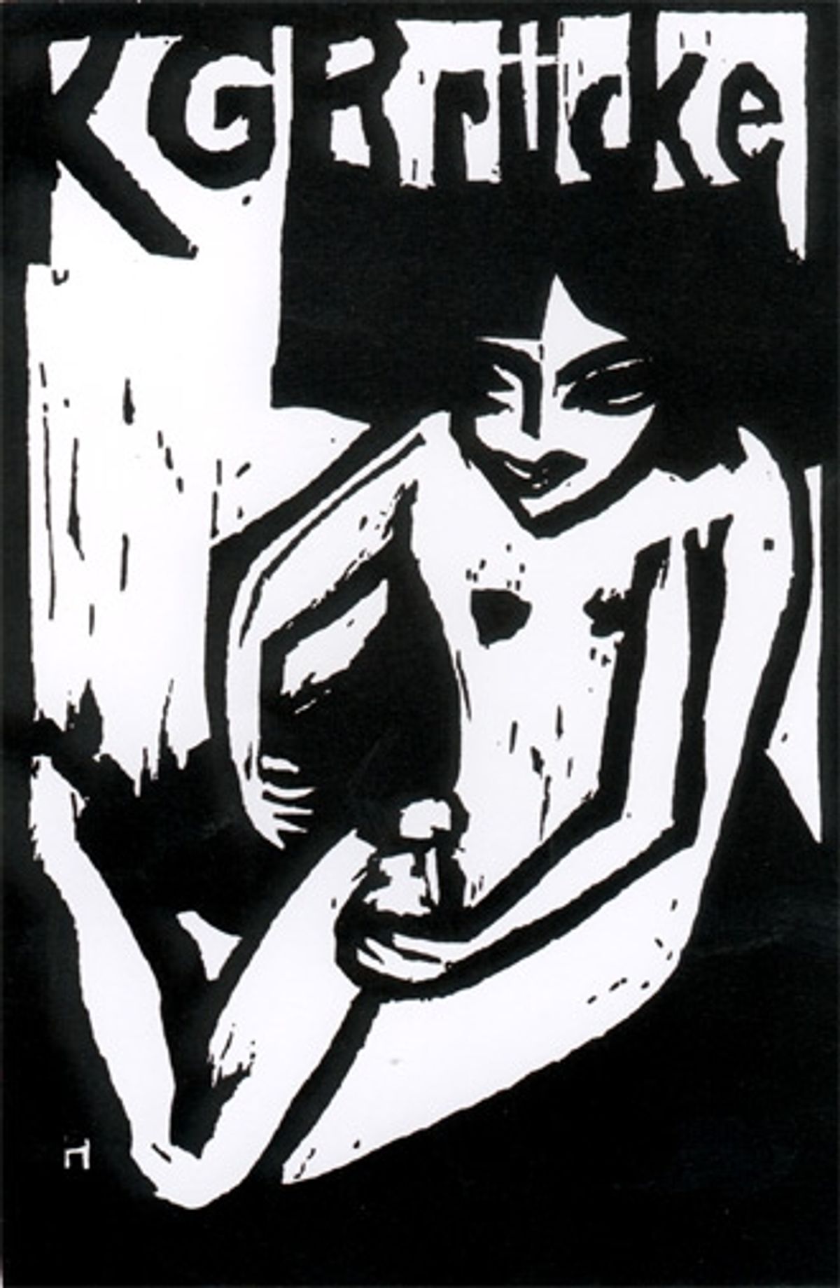 kirchner, « gravure pour l’affiche de la première exposition Die Brücke à la galerie Arnold », Dresde, 1910