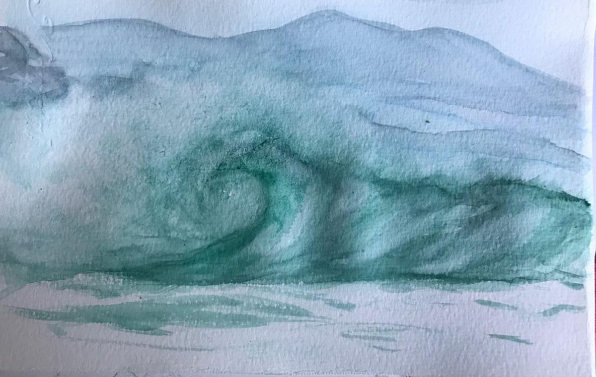 aquarelle humide