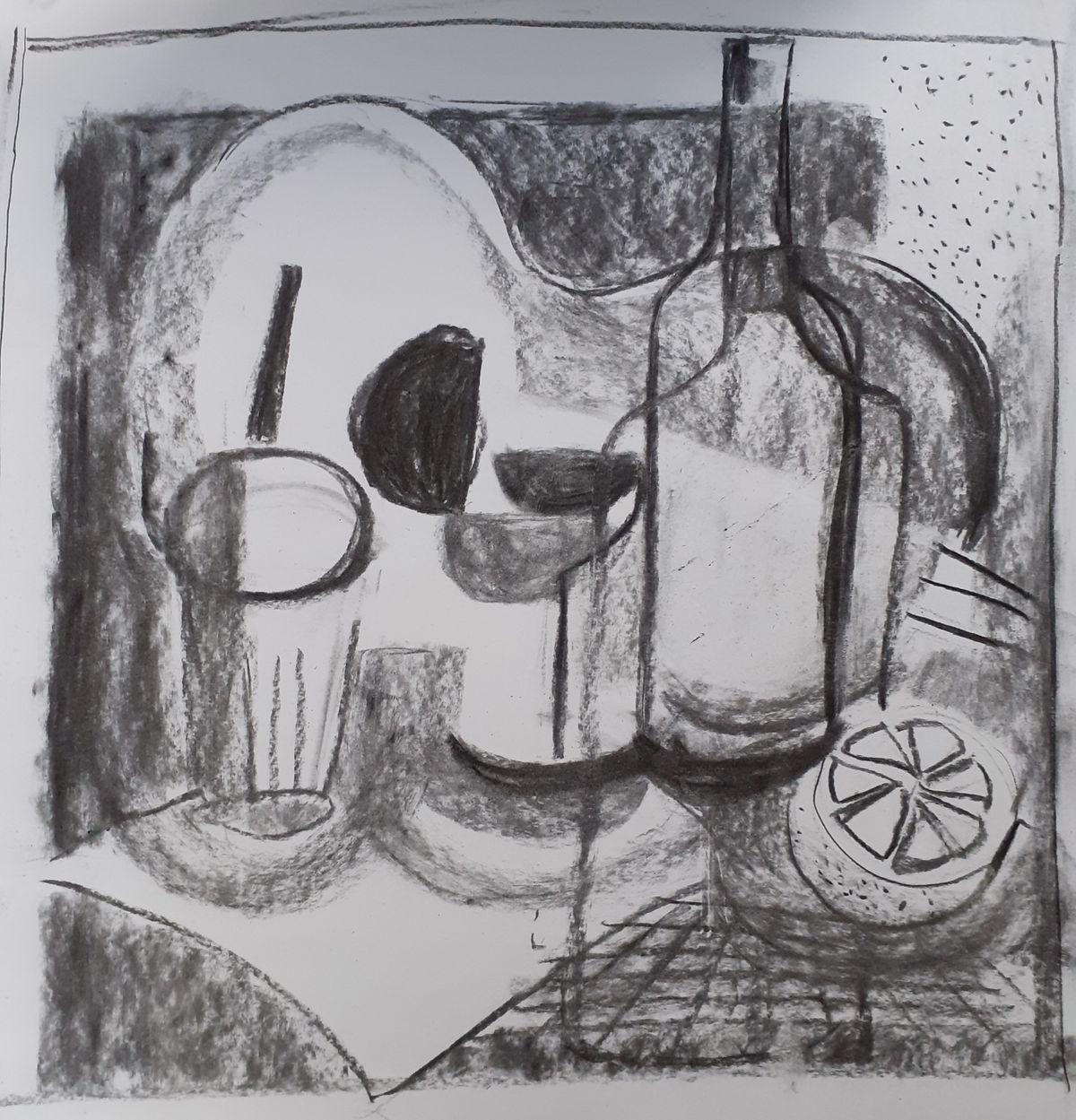 dessin cubiste