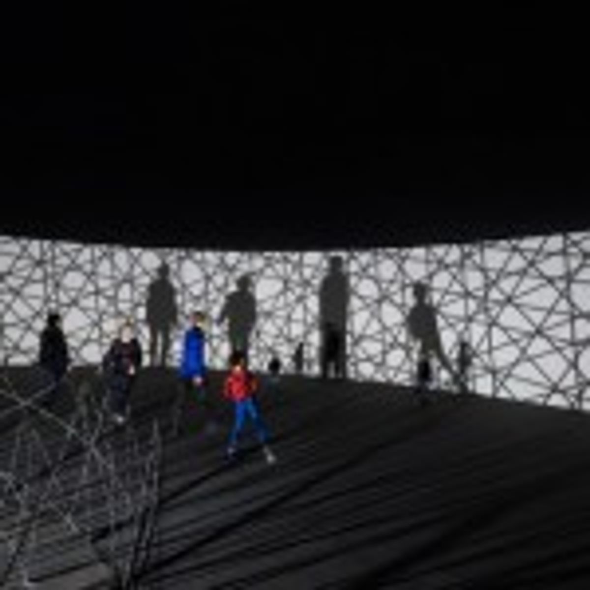 contact de O. Oliasson à la fondation Vuitton