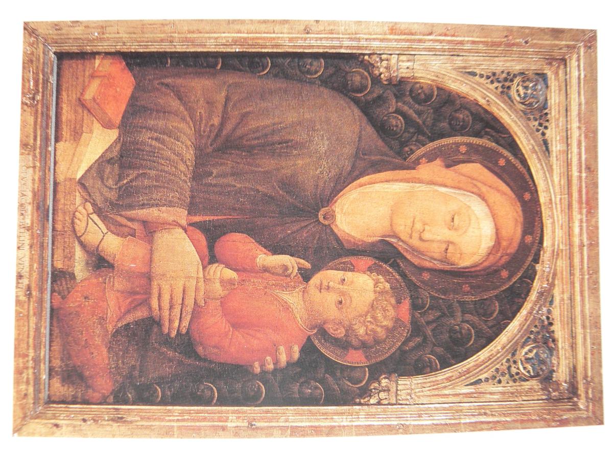 vierge avec enfant et chérubins de Japoco bellini vers 1450 (academia à venise)