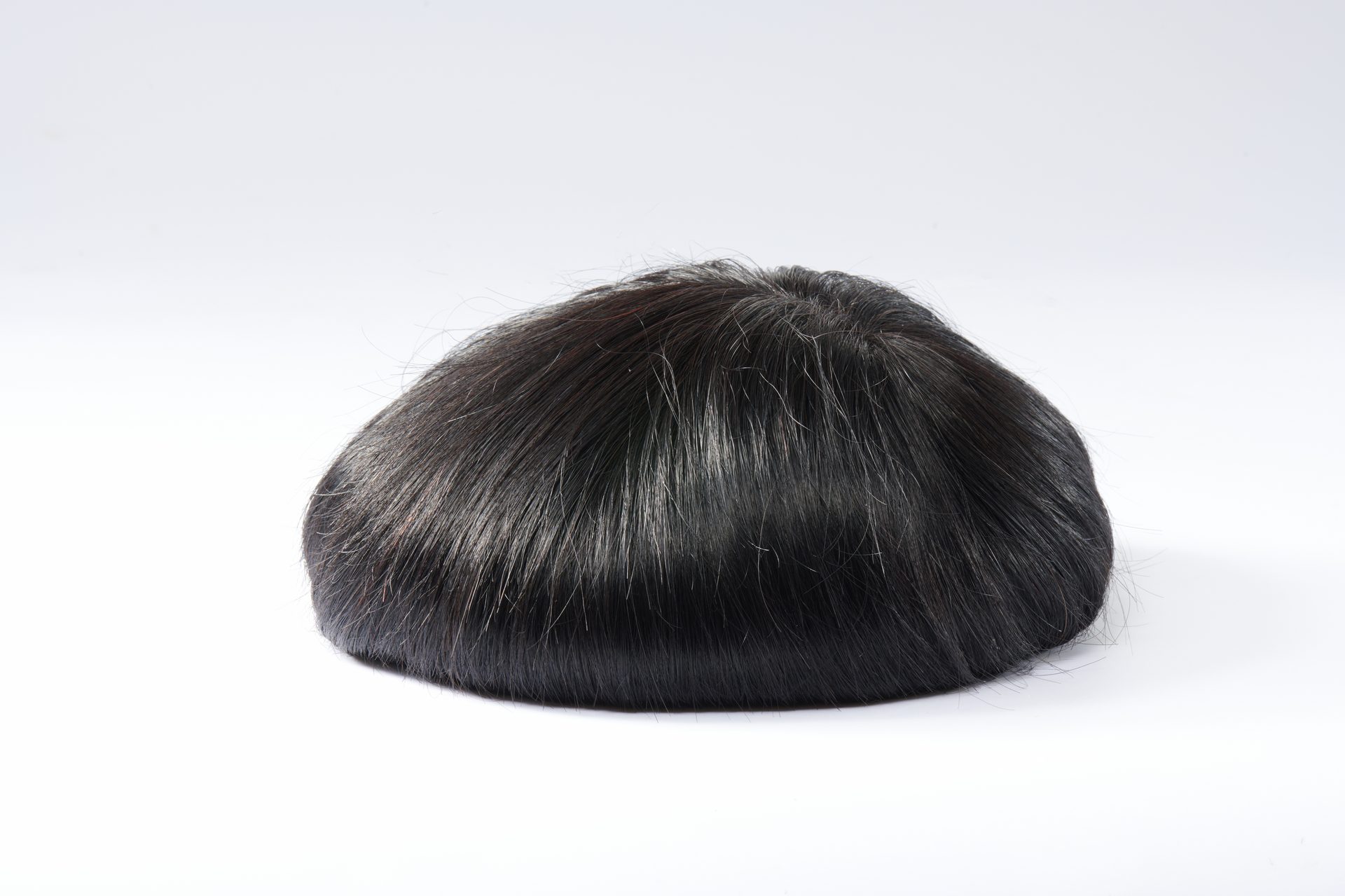 Human hair, black