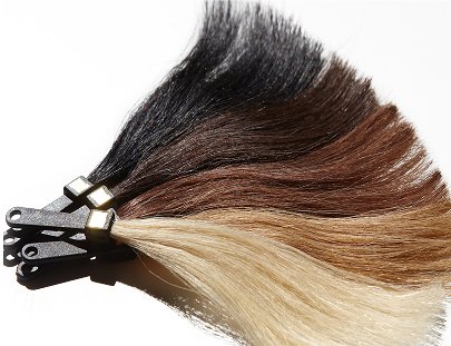 Hair shade samples for ordering