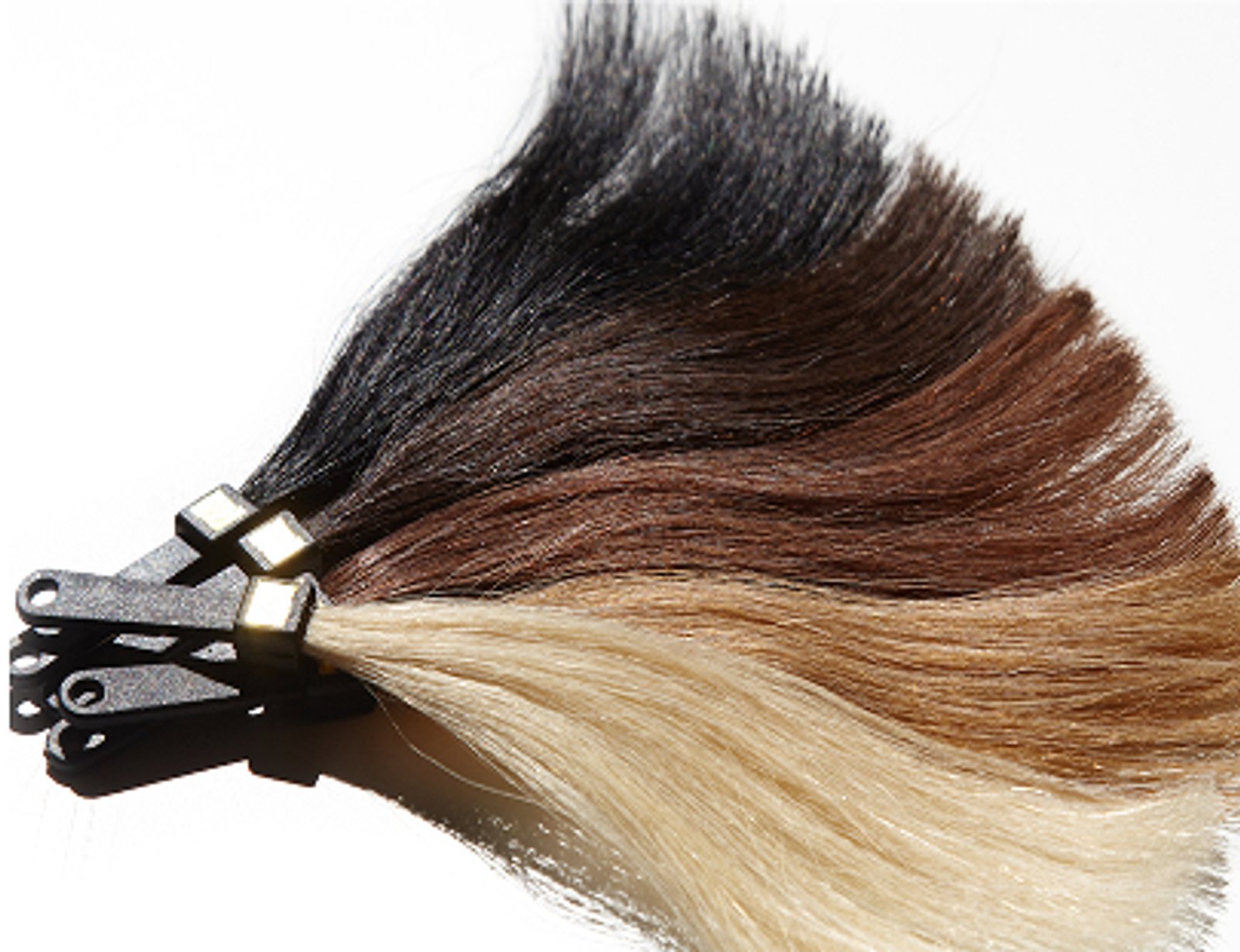 Hair shade samples for ordering