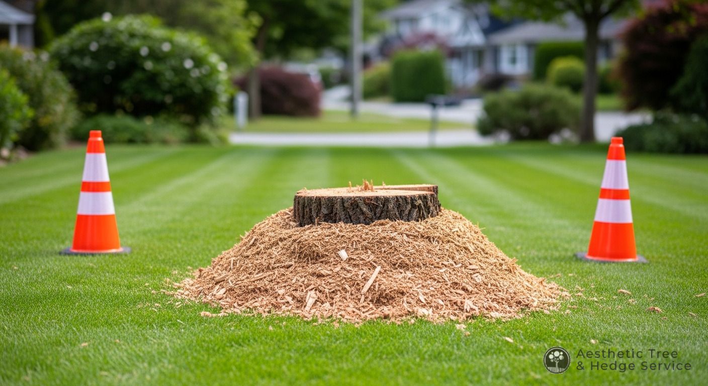 stump grinding safety operations Vancouver result — Aesthetic Tree