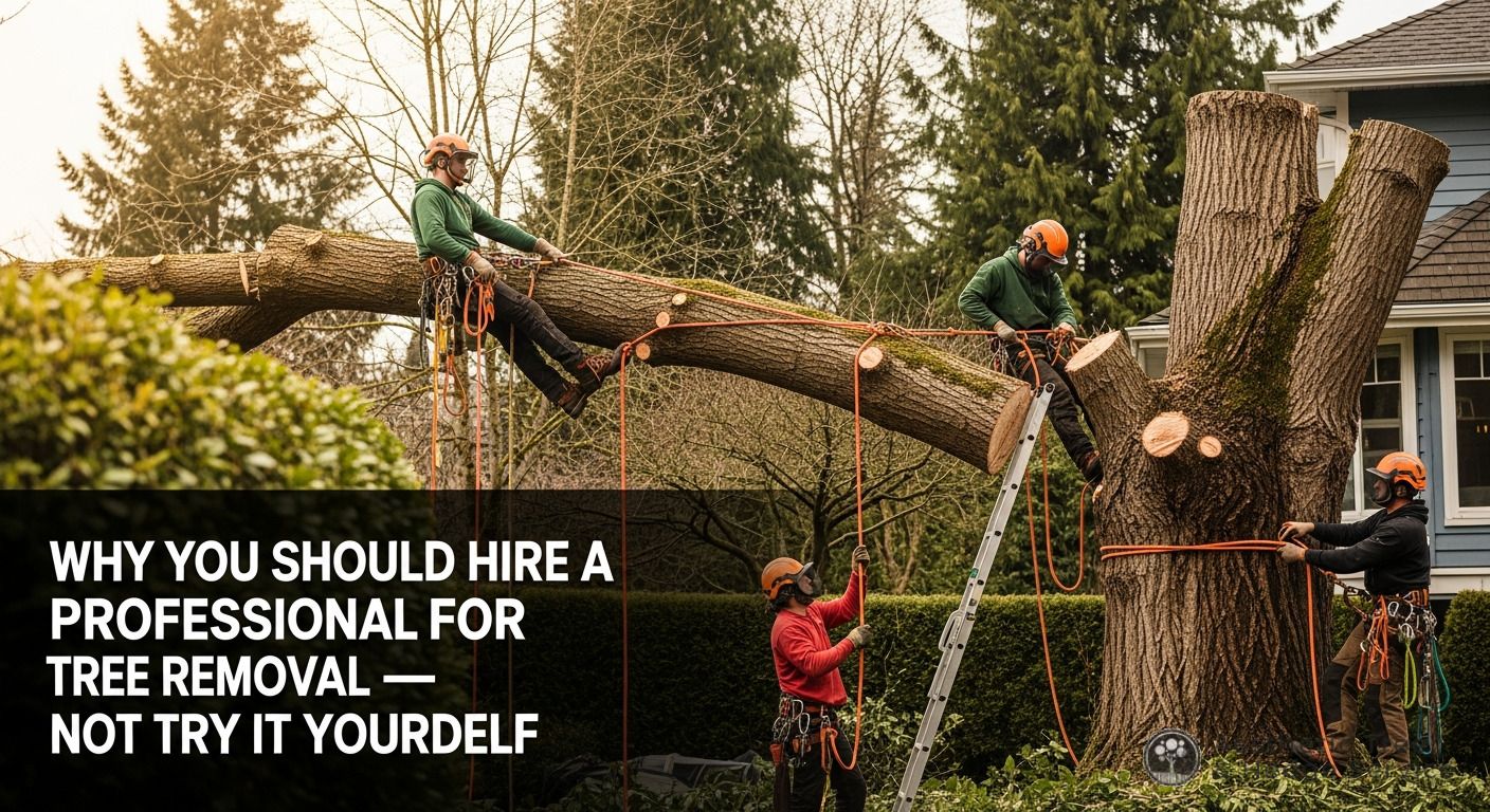 Why You Should Hire a Professional for Tree Removal — Not Try It Yourself — AestheticTree