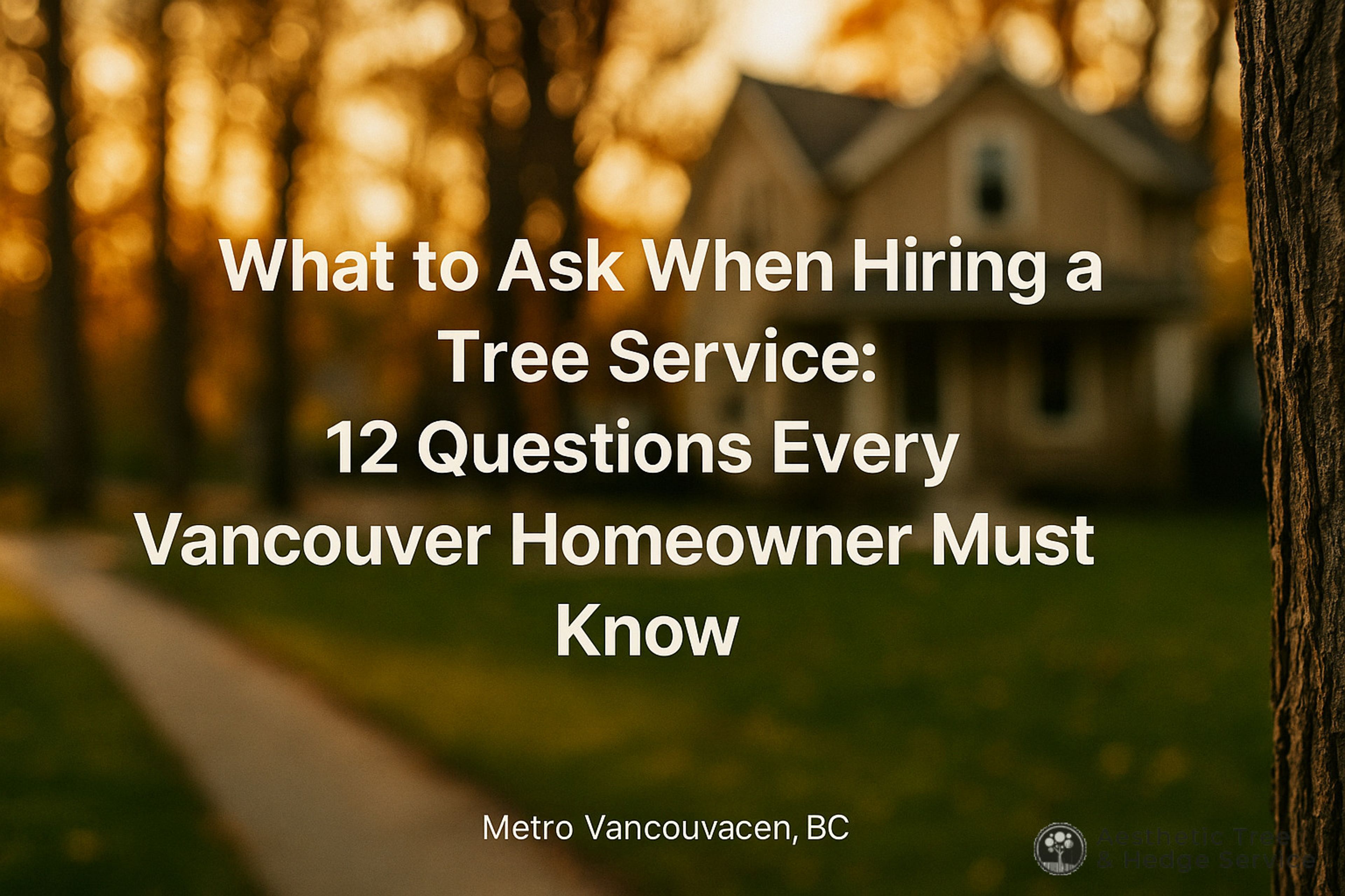 What to Ask When Hiring a Tree Service: 12 Questions Every Vancouver Homeowner Must Know — AestheticTree