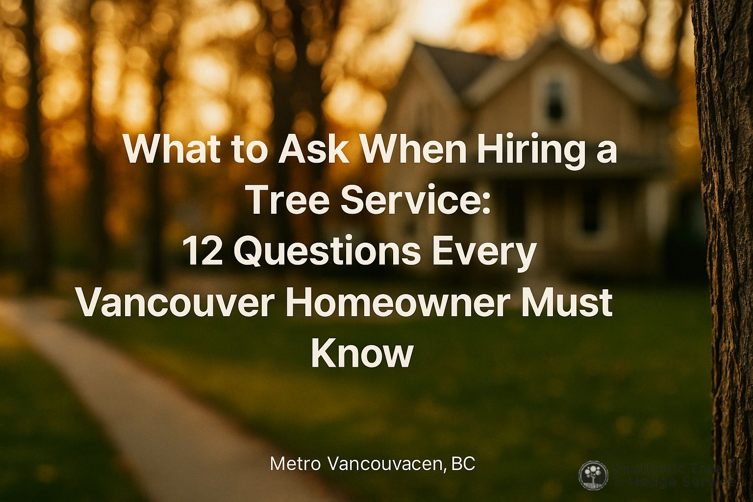 What to Ask When Hiring a Tree Service: 12 Questions Every Vancouver Homeowner Must Know — AestheticTree