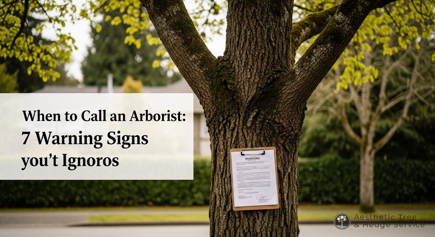 When to Call an Arborist: 7 Warning Signs You Shouldn't Ignore — AestheticTree