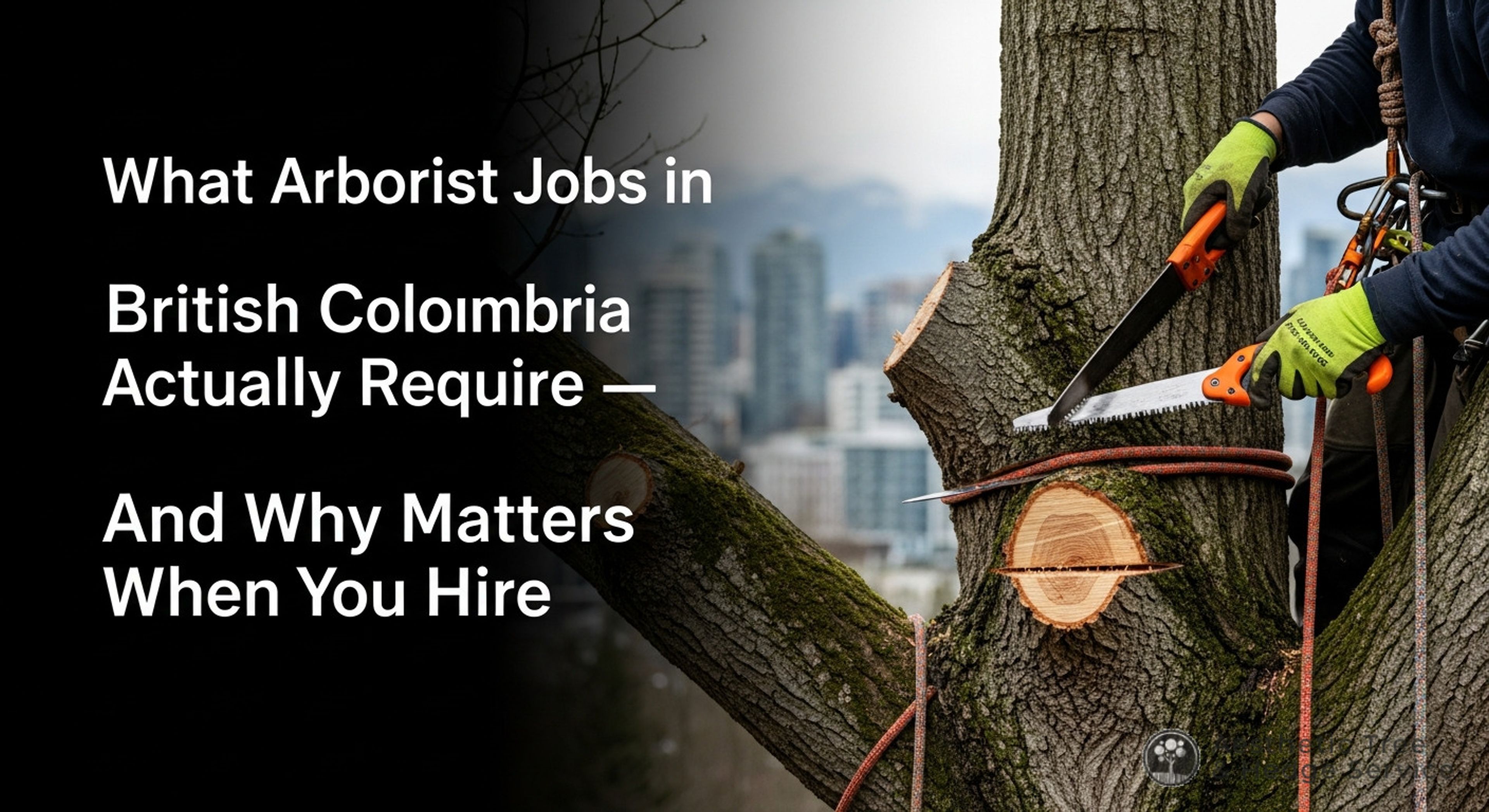 What Arborist Jobs in British Columbia Actually Require — And Why It Matters When You Hire — AestheticTree