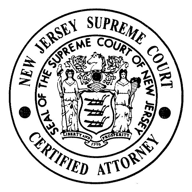 The official seal of the Supreme Court of New Jersey.