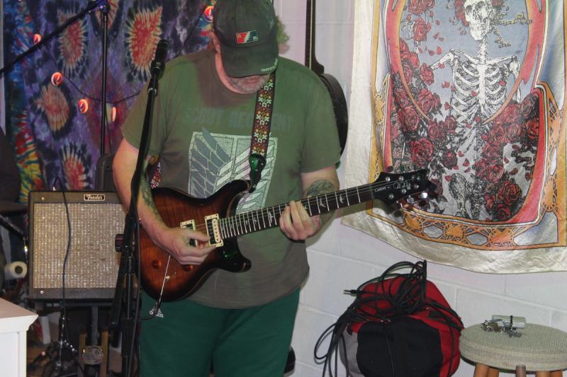 Matt on guitar
