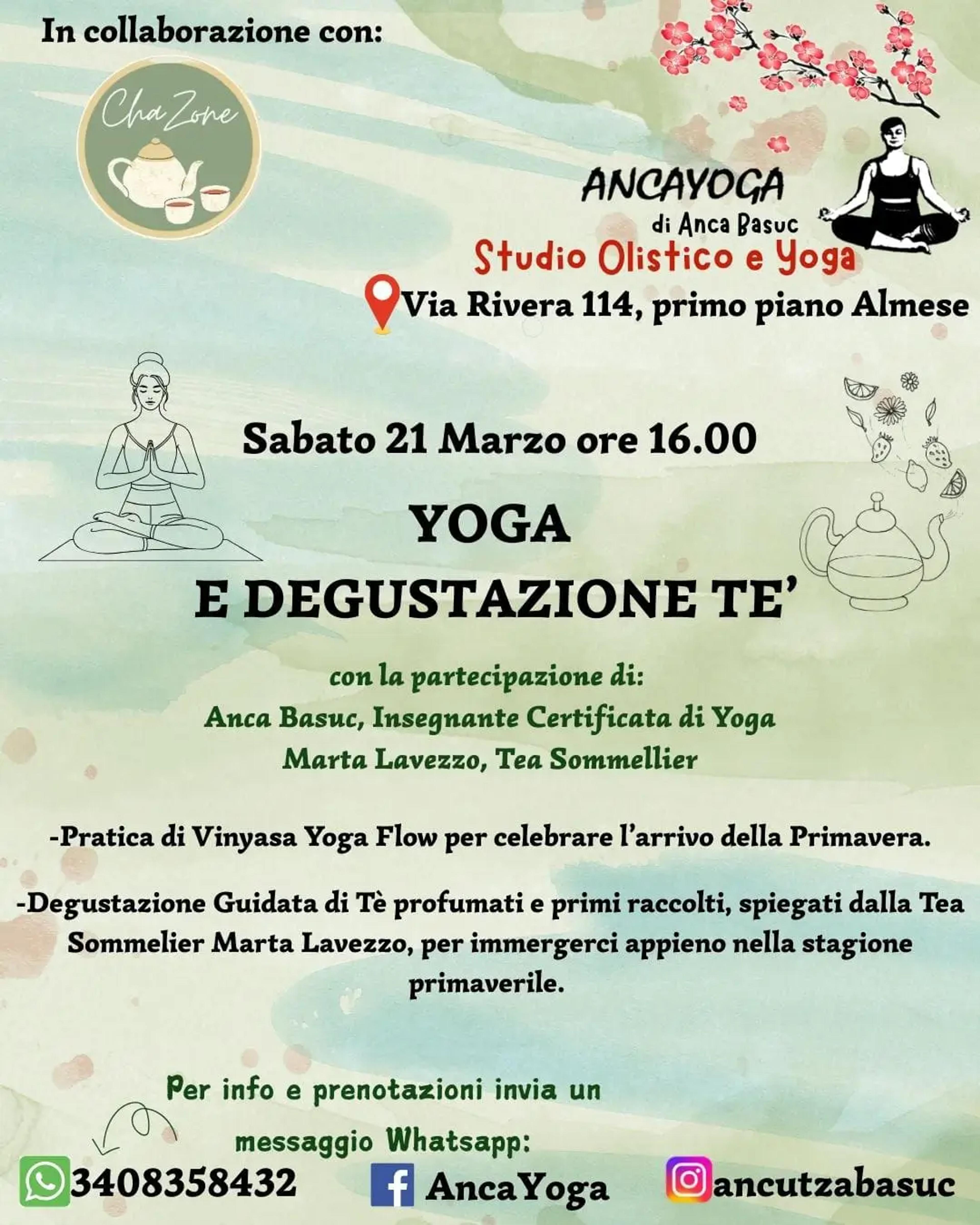 Vinyasa Yoga e Degustazione Guidata