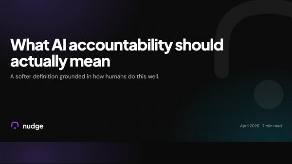 What AI accountability should actually mean