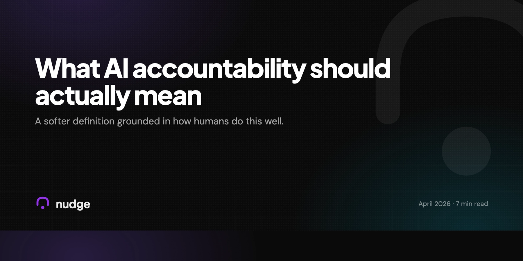 What AI accountability should actually mean