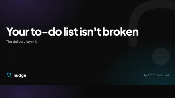Your to-do list isn't broken