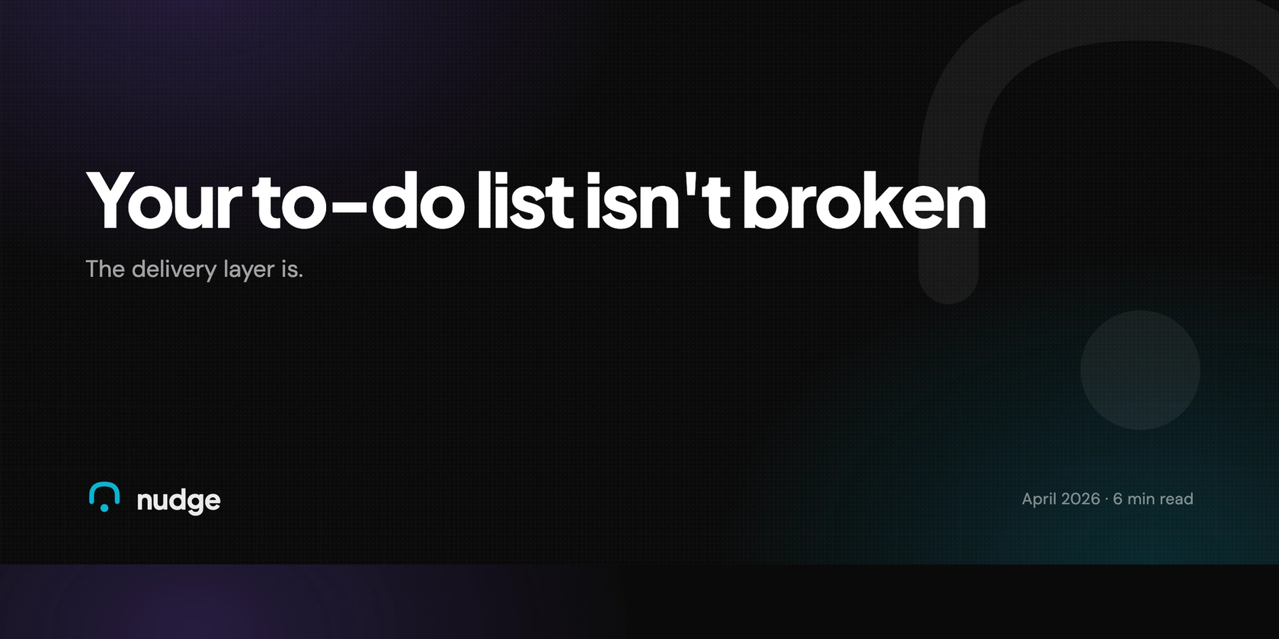 Your to-do list isn't broken