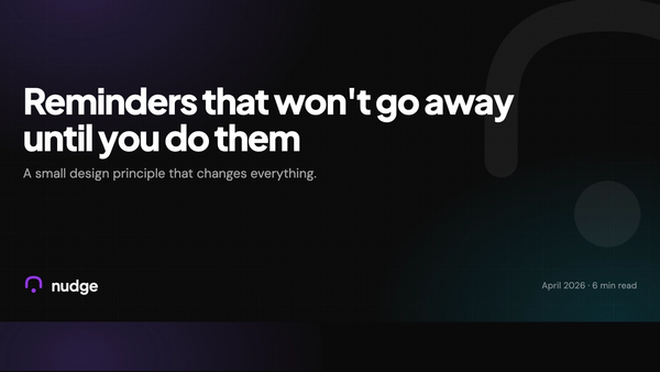 Reminders that won't go away until you do them