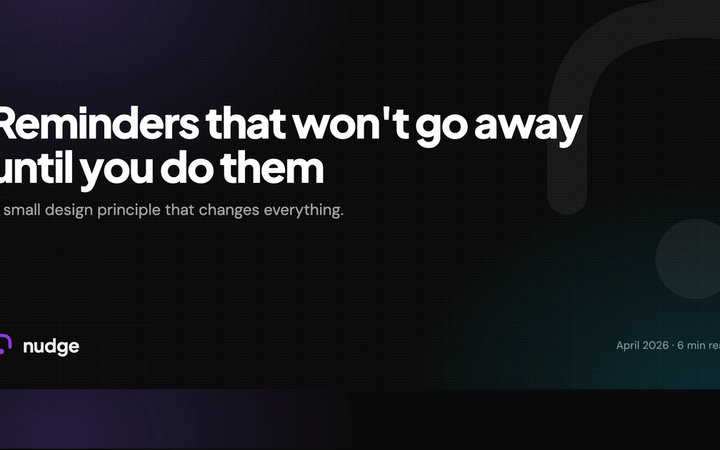 Reminders that won't go away until you do them