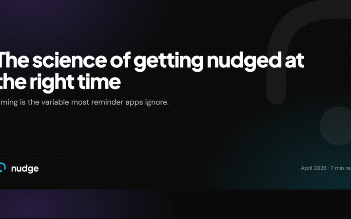 Why you ignore reminders: the science of timing