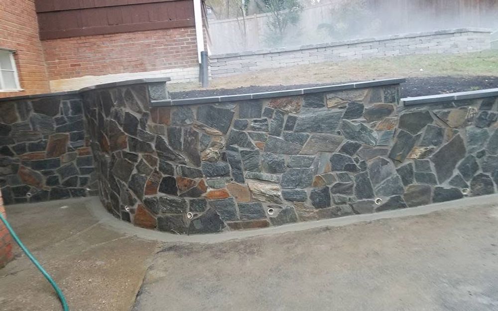 Stone Retaining Wall