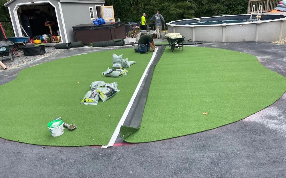 Poolside Backyard Putting Green