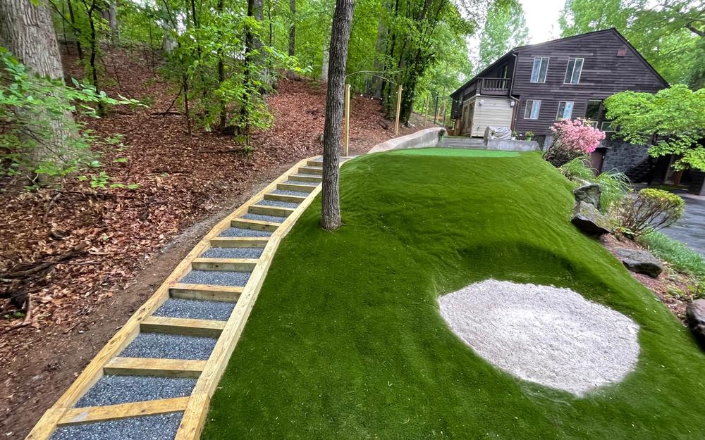 Turf and Paver Patio Installation
