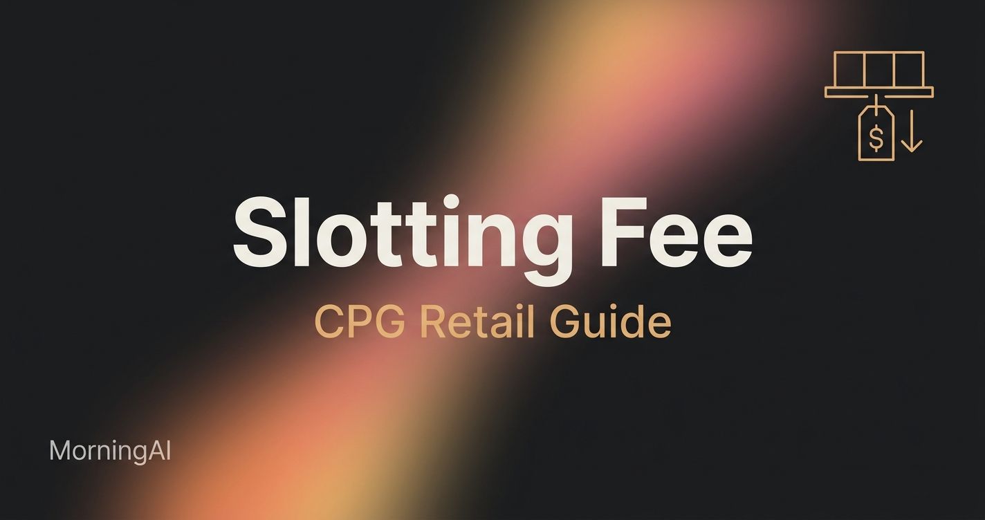 What Is a Slotting Fee? CPG Retail Cost Guide | MorningAI