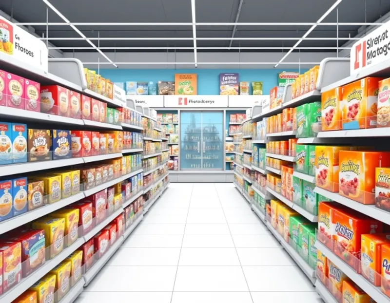 Grocery store aisle example