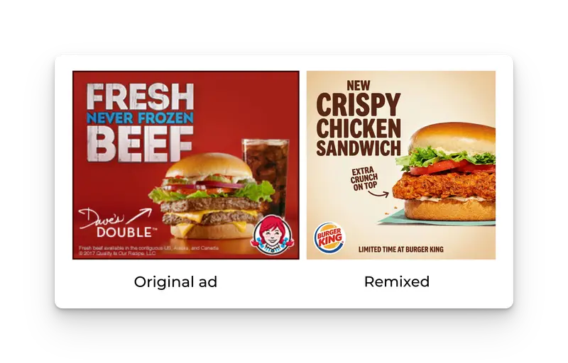 69601bbeefabe66a19a0d9a5 Original Ad with Remixed ad