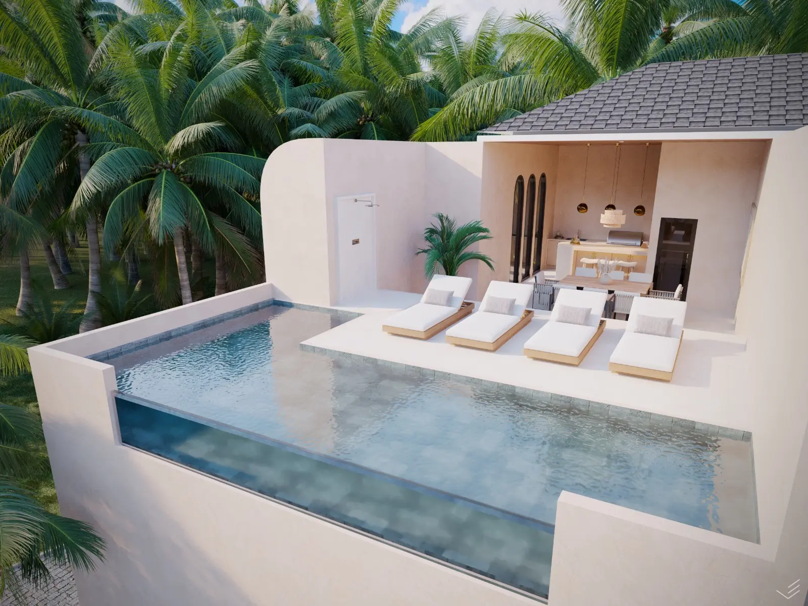 villa in Nunggalan, Bukit, Bali